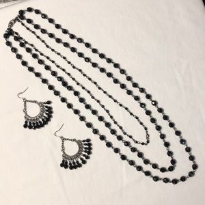 Necklace and earring set